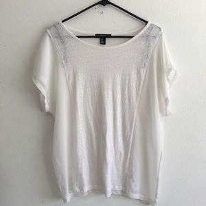 Forever 21 Chiffon Side Flowy T-shirt